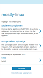 Mobile Screenshot of mostly-linux.blogspot.com