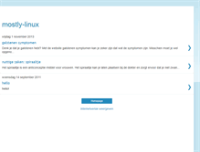 Tablet Screenshot of mostly-linux.blogspot.com