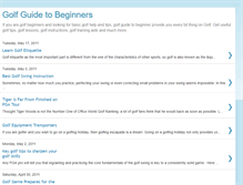 Tablet Screenshot of golf-guide-to-beginners.blogspot.com