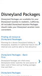 Mobile Screenshot of disneylandpackages.blogspot.com