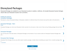 Tablet Screenshot of disneylandpackages.blogspot.com