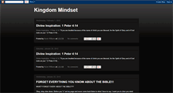 Desktop Screenshot of kingdom0mindset.blogspot.com