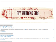 Tablet Screenshot of diyweddinggirl.blogspot.com