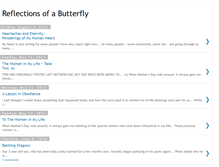 Tablet Screenshot of butterflyreflections319.blogspot.com