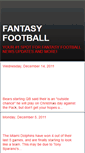 Mobile Screenshot of fantasyfootball12.blogspot.com