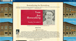 Desktop Screenshot of joeherzenberg.blogspot.com