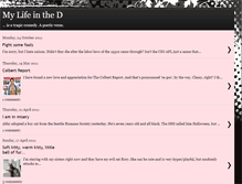 Tablet Screenshot of mylifeinthed.blogspot.com