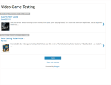 Tablet Screenshot of gamestester101.blogspot.com