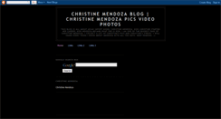 Desktop Screenshot of christinemendozamodel.blogspot.com