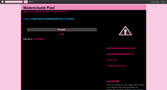 Desktop Screenshot of mademoisellepixel.blogspot.com