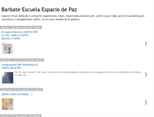 Tablet Screenshot of barbateescuelaespaciodepaz.blogspot.com