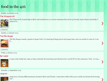 Tablet Screenshot of foodinthe416.blogspot.com