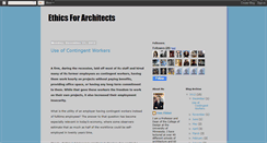 Desktop Screenshot of ethicsforarchitects.blogspot.com