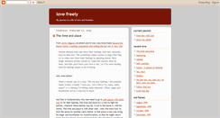 Desktop Screenshot of lovefreely.blogspot.com