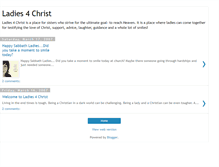 Tablet Screenshot of ladies4christ.blogspot.com