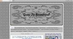 Desktop Screenshot of grayisbeautiful.blogspot.com