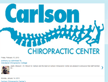 Tablet Screenshot of carlsonchiropracticcenter.blogspot.com