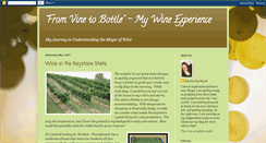 Desktop Screenshot of fromvinetobottle.blogspot.com