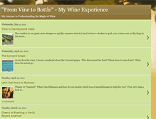 Tablet Screenshot of fromvinetobottle.blogspot.com