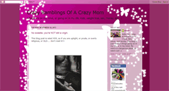 Desktop Screenshot of crazymama2three.blogspot.com