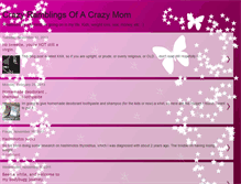 Tablet Screenshot of crazymama2three.blogspot.com