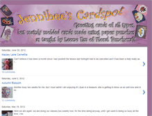Tablet Screenshot of jennibeescardspot.blogspot.com