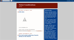 Desktop Screenshot of futureconsiderations.blogspot.com