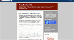 Desktop Screenshot of pinoyteachershub.blogspot.com