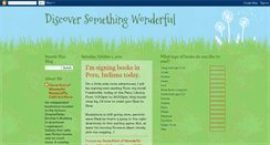 Desktop Screenshot of discoversomethingwonderful.blogspot.com
