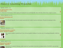 Tablet Screenshot of discoversomethingwonderful.blogspot.com
