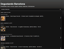 Tablet Screenshot of degustandobarcelona.blogspot.com