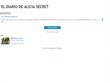 Tablet Screenshot of eldiariodealiciasecret.blogspot.com