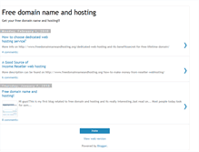Tablet Screenshot of free-domain-name-and-hosting.blogspot.com