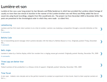 Tablet Screenshot of lumiere-et-son.blogspot.com
