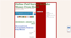 Desktop Screenshot of paidsurveylover.blogspot.com