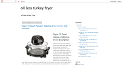 Desktop Screenshot of oillessturkeyfryers.blogspot.com