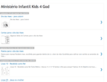 Tablet Screenshot of ministeriokids4god.blogspot.com