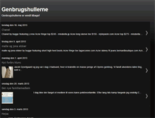 Tablet Screenshot of genbrugshullerne.blogspot.com