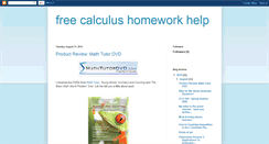 Desktop Screenshot of freecalculushomeworkhelp.blogspot.com