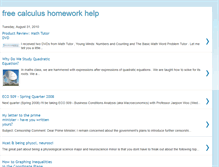 Tablet Screenshot of freecalculushomeworkhelp.blogspot.com