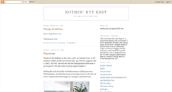 Desktop Screenshot of nothinbutknit.blogspot.com