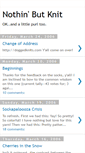 Mobile Screenshot of nothinbutknit.blogspot.com