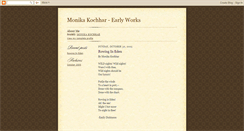 Desktop Screenshot of monikakochhar.blogspot.com