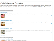 Tablet Screenshot of clairescreativecupcake.blogspot.com