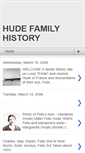 Mobile Screenshot of hudefamilyhistory.blogspot.com