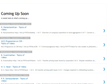 Tablet Screenshot of coming-up-soon.blogspot.com