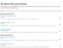 Tablet Screenshot of hubpages-pets-animals.blogspot.com