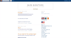 Desktop Screenshot of blogmarathon.blogspot.com