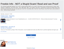 Tablet Screenshot of freebieinfo.blogspot.com