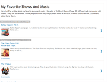 Tablet Screenshot of myfavoriteshowsandmusic.blogspot.com
